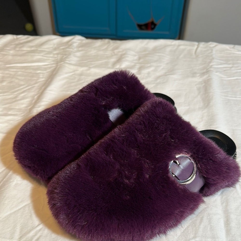 Plush Purple Women's Slippers